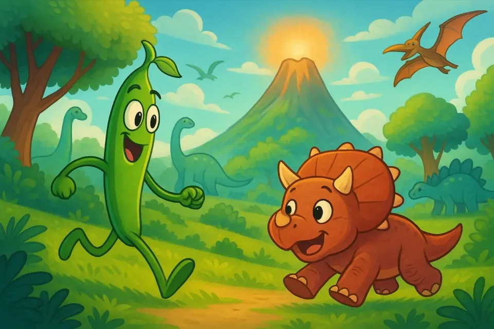 Ejote y el país de los dinosaurios