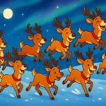 La carrera de los renos de Santa